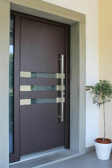 diseños de puertas de madera modernas