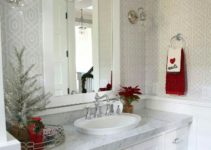 4 ideas basicas para baños decorados de navidad