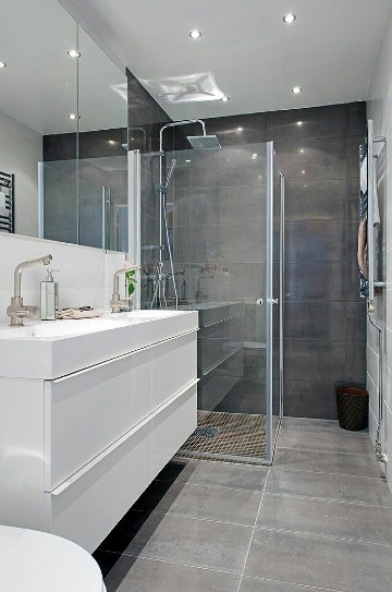 baños con cristal templado modernos