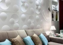Diferentes texturas en paredes decoradas para salas 2019