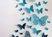 Diferentes mariposas para decorar paredes de 5 cuartos