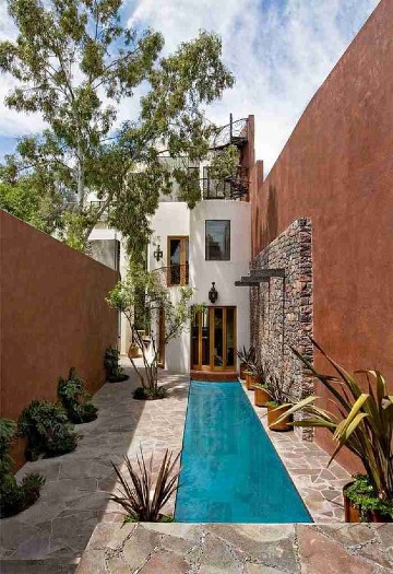 7 Ideas para exteriores de casas pequeñas con piscina - Como decorar mi
