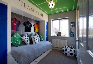 deportiva decoracion de cuartos para niños varones
