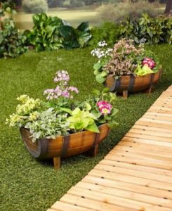 adornos para patios y jardines plantas y flores