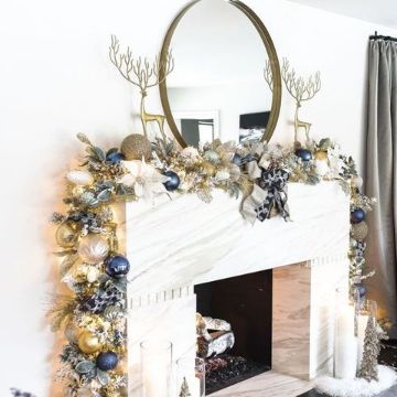 chimeneas navideñas 2019 minimalistas