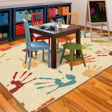 alfombras decoradas para niños para trabajar