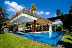 Hermosas casas con piscina y jardin de 2 pisos