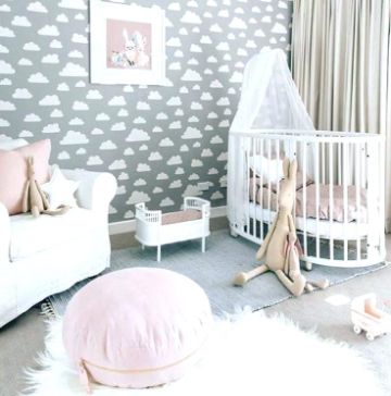 decoracion cuarto de bebe niña ideas para pared