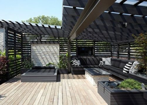 terrazas de diseño moderno pergolas