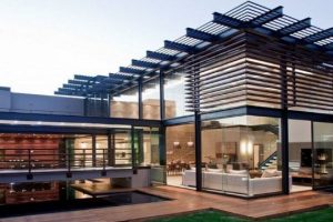 fachadas de casas modernas 2020 metal y cristal