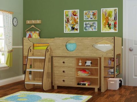 camas modernas para niños para aprovechar espacio
