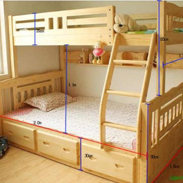 camas para niños de madera literas