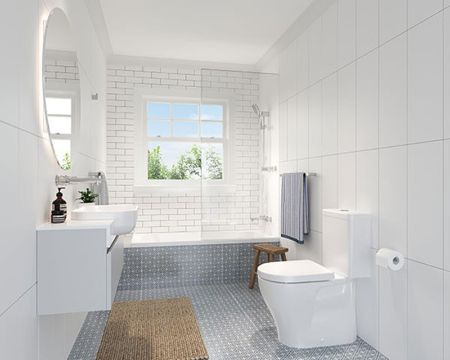 diseño baños pequeños blancos