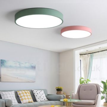 lamparas para techo de sala circulares de diferentes tamaños
