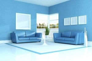 paleta de colores para paredes interiores gama de azules