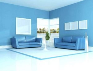 paleta de colores para paredes interiores gama de azules