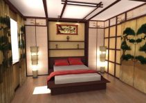 Una habitacion estilo japones y 3 ornamentos mas