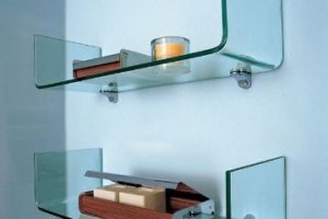 repisas de vidrio para baño gruesas y diseños modernos