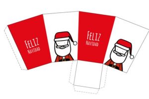 4 diseños de sobres navideños para imprimir gratis