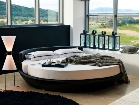 diseños de camas modernas redondas