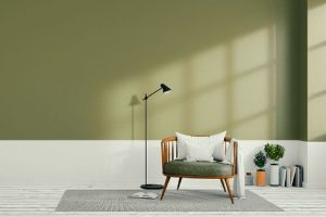 4 ejemplos de salas pintadas de verde elegantes