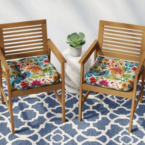 cojines para sillas de patio de flores