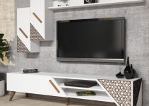 Geniales muebles modernos de televisión 2021 decoración