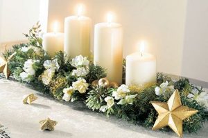 como decorar mi comedor en navidad con velas
