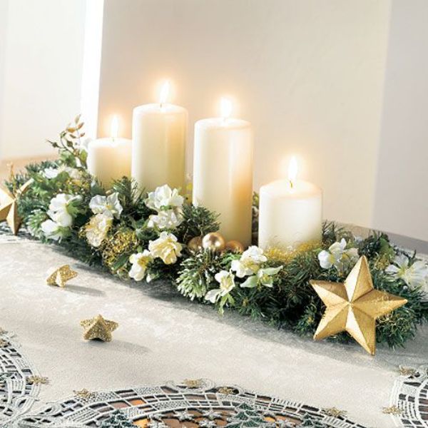 como decorar mi comedor en navidad con velas