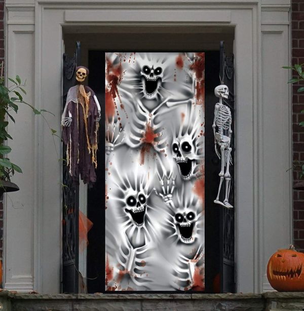 como decorar una puerta de halloween impresiones 3d