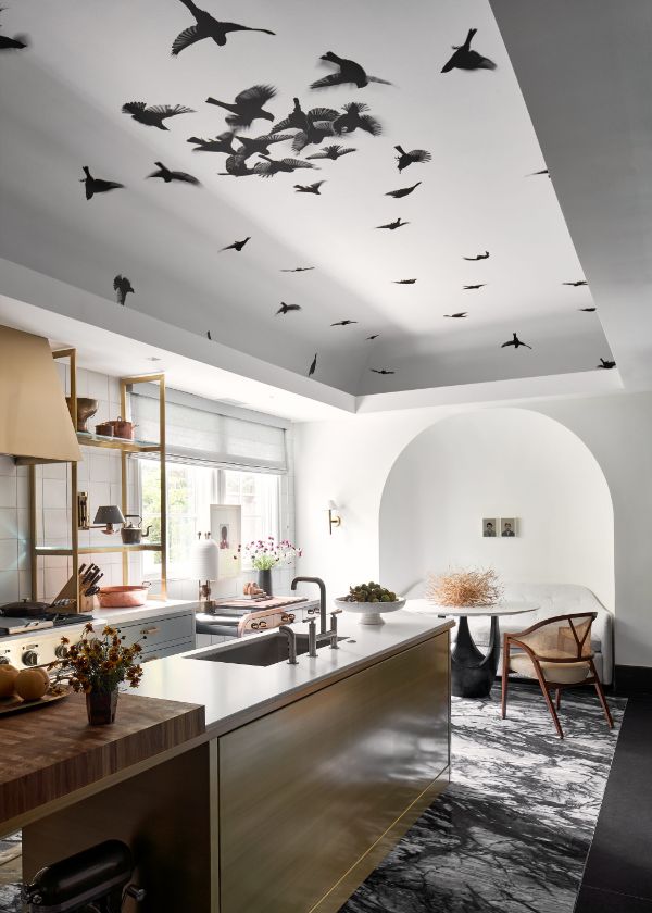 como decorar cocinas modernas viniles en techo