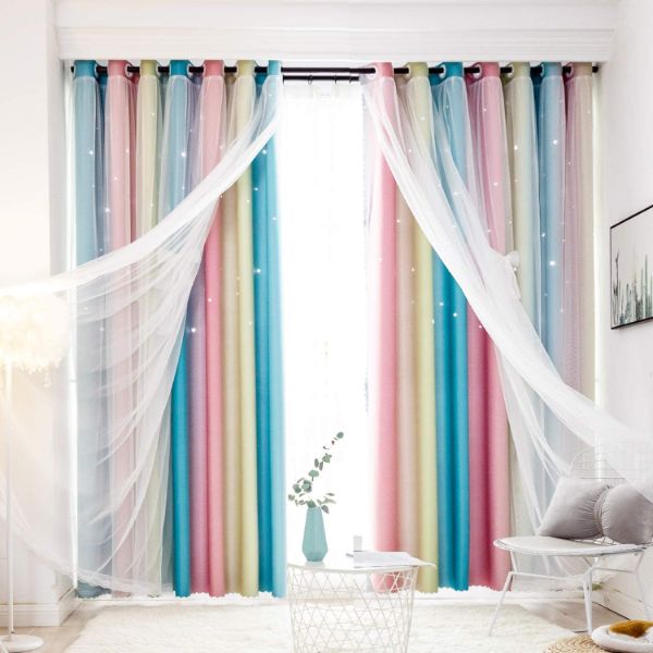 decoracion de cortinas para salas a colores