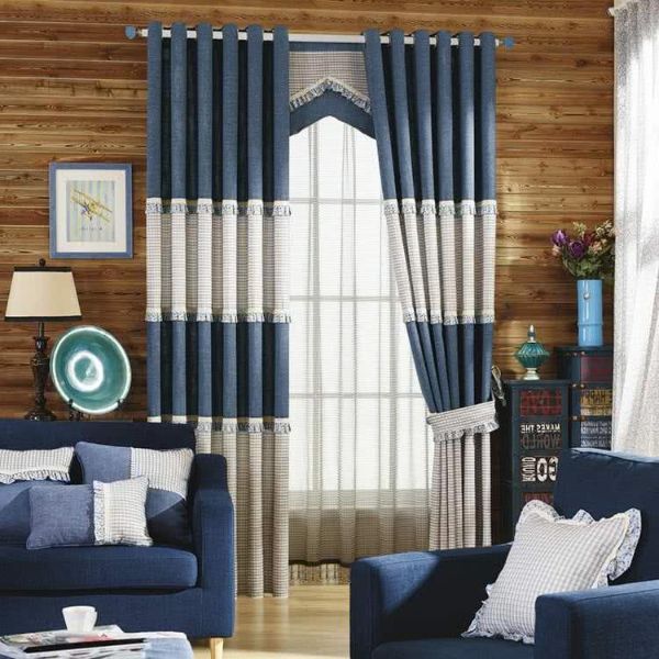 decoraciones de cortinas para la sala en combinación con muebles