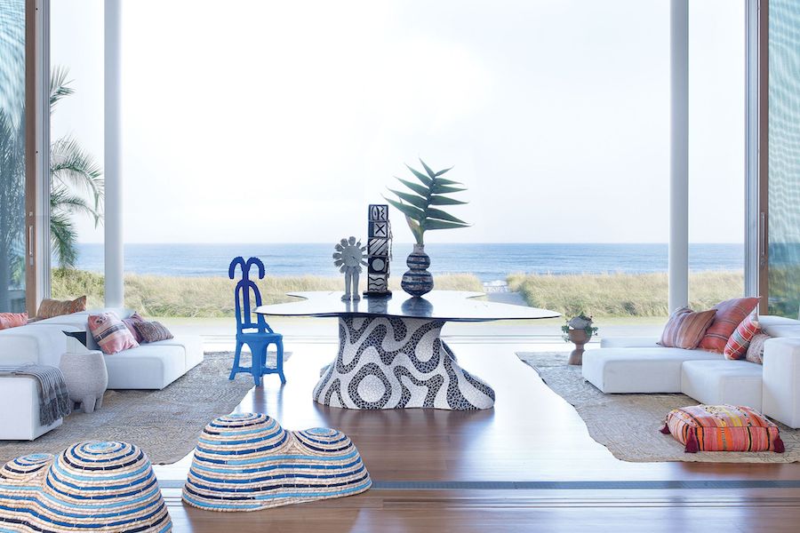 decoración de casas de playa modernas diseños de muebles