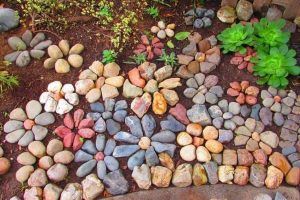 Diseños de jardines decorados en piedra 6 ideas