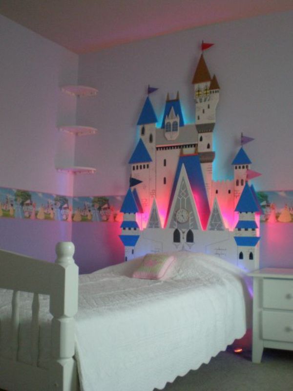 decorar cabecero cama infantil castillos