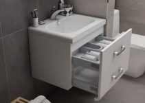 Diseños muebles para baño elegantes en 2 colores