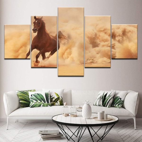 decoracion cuadros de caballos para sala caballo en movimiento
