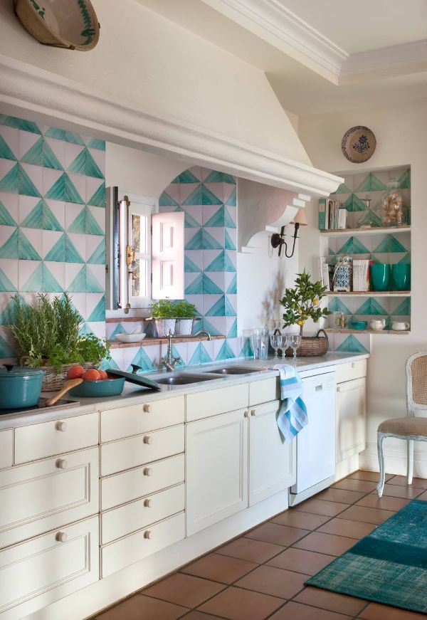 decorar azulejos de cocina viejos pintar