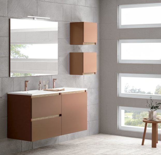 muebles de baño modernos suspendidos geometria precisa