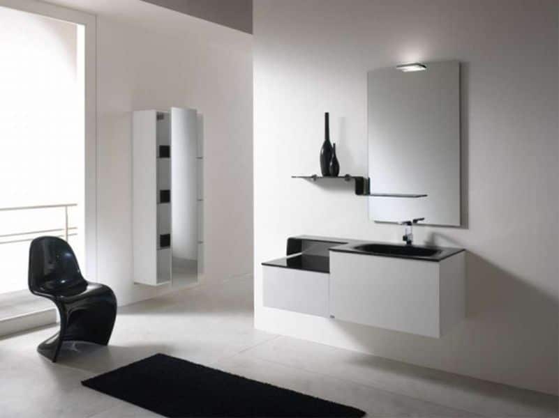 muebles minimalistas para baño formas