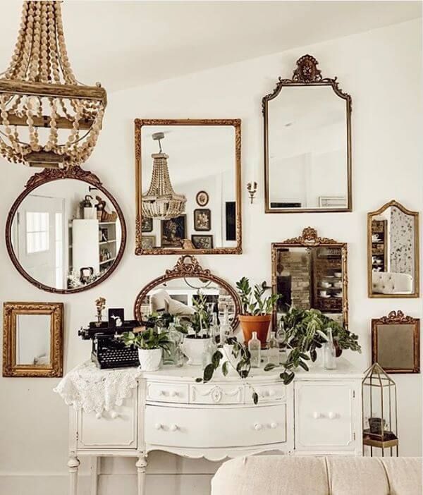 decorar con espejos antiguos diferntes estilos