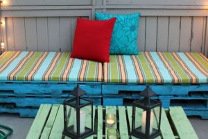 muebles para terrazas con palet sencillos