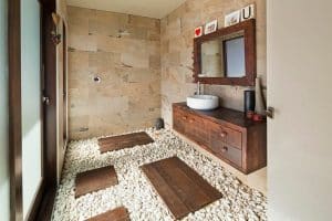 Un gran diseño de baño rustico 5 detalles especiales