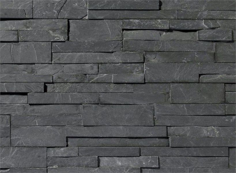 fachadas con piedra decorativa scaglia negra