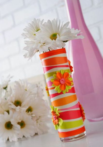 floreros de cartón modernos con tubos