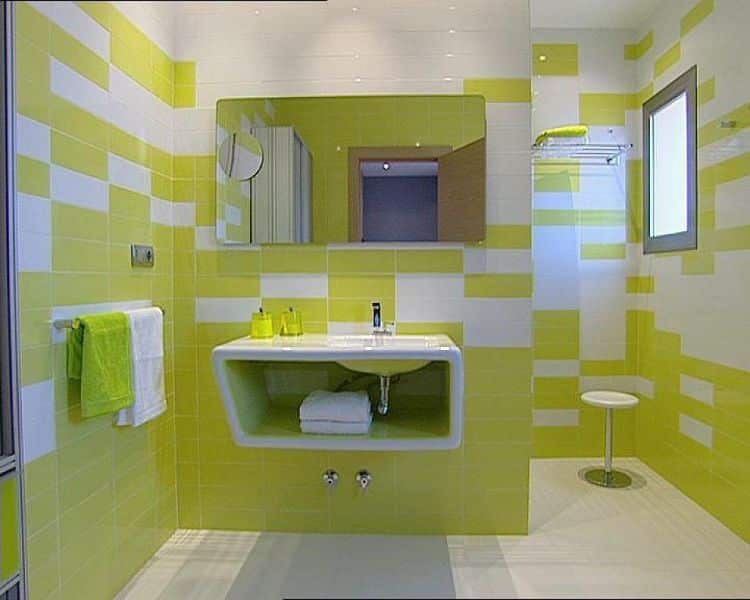 colores azulejos para baños creativos estilos