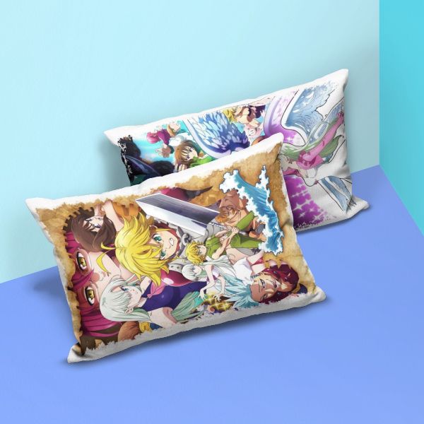 fundas de almohadas de anime tipo poster promocional