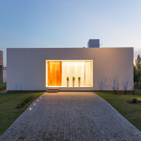 casas minimalistas de una planta luminosidad
