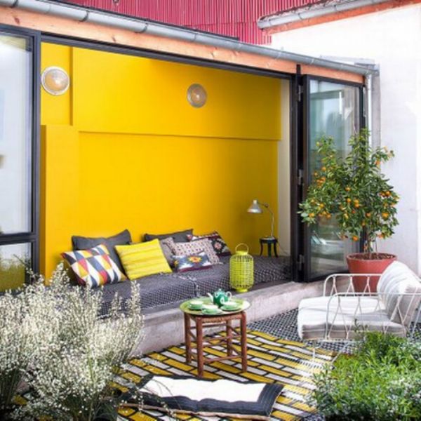 colores para patios exteriores amarillo